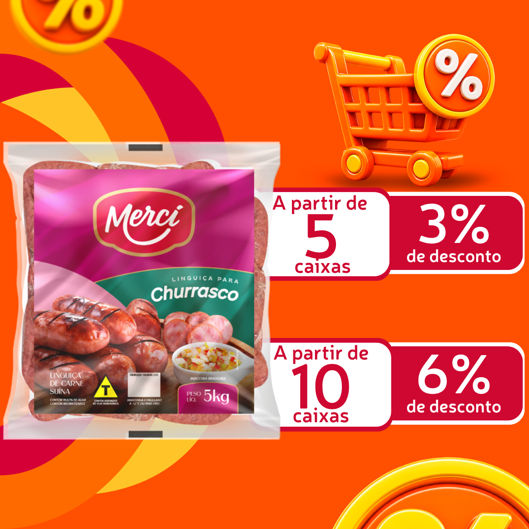 Lingui&ccedil;a Suina Cong 5kg - Merc&iacute;
